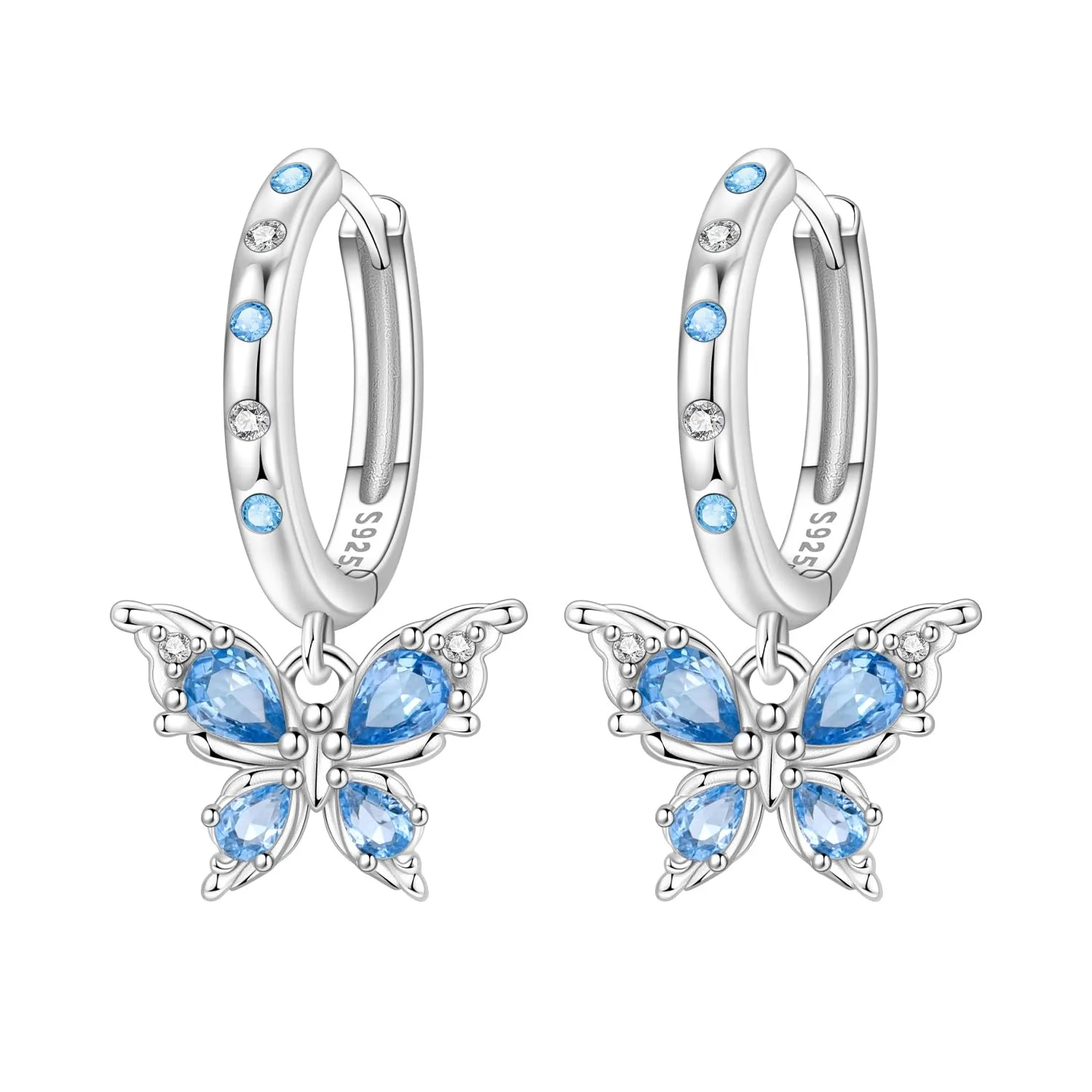 CYMYSS Orecchini Donna Pendenti Orecchini Donna Argento 925 Pendenti Orecchini Pendenti Donna Orecchini Anallergici Donna Orecchini Pendenti Argento Earrings for Women - immagine 1