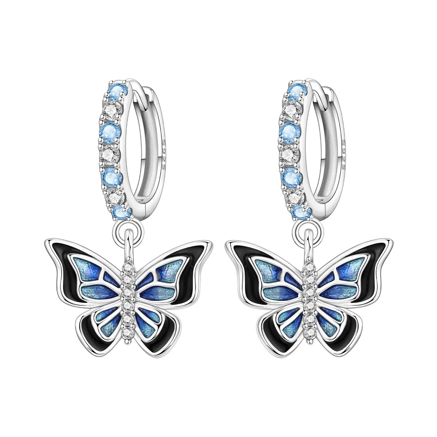 CYMYSS Orecchini Donna Pendenti Orecchini Donna Argento 925 Pendenti Orecchini Pendenti Donna Orecchini Anallergici Donna Orecchini Pendenti Argento Earrings for Women - immagine 1