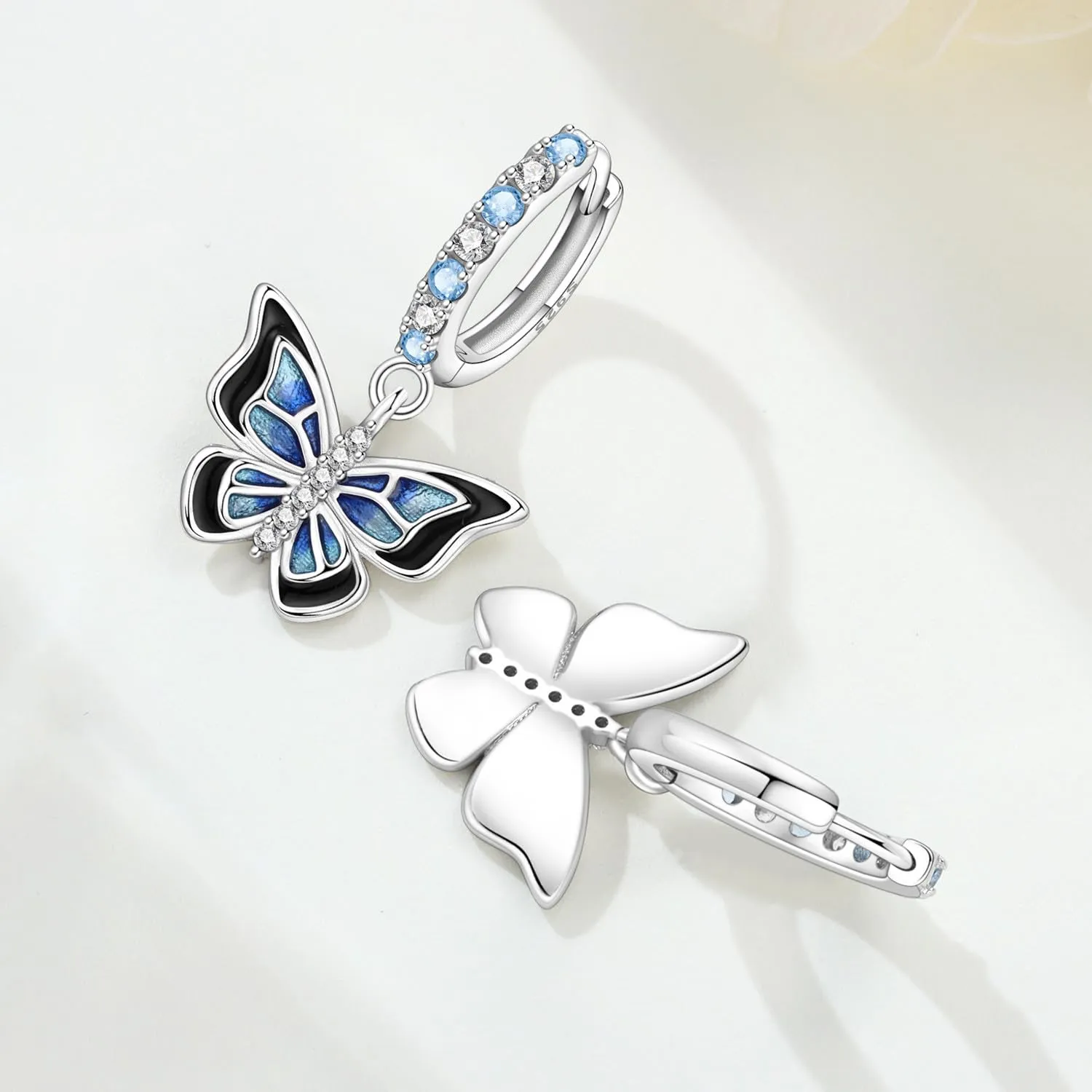 CYMYSS Orecchini Donna Pendenti Orecchini Donna Argento 925 Pendenti Orecchini Pendenti Donna Orecchini Anallergici Donna Orecchini Pendenti Argento Earrings for Women - immagine 4