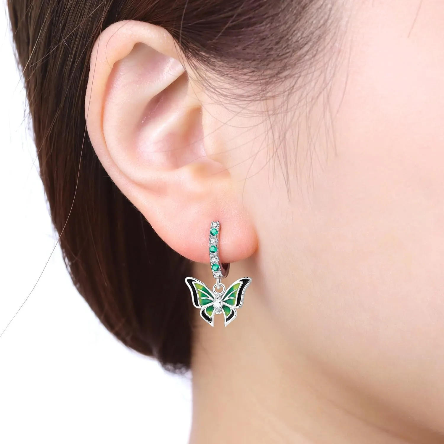 CYMYSS Orecchini Donna Pendenti Orecchini Donna Argento 925 Pendenti Orecchini Pendenti Donna Orecchini Anallergici Donna Orecchini Pendenti Argento Earrings for Women - immagine 3