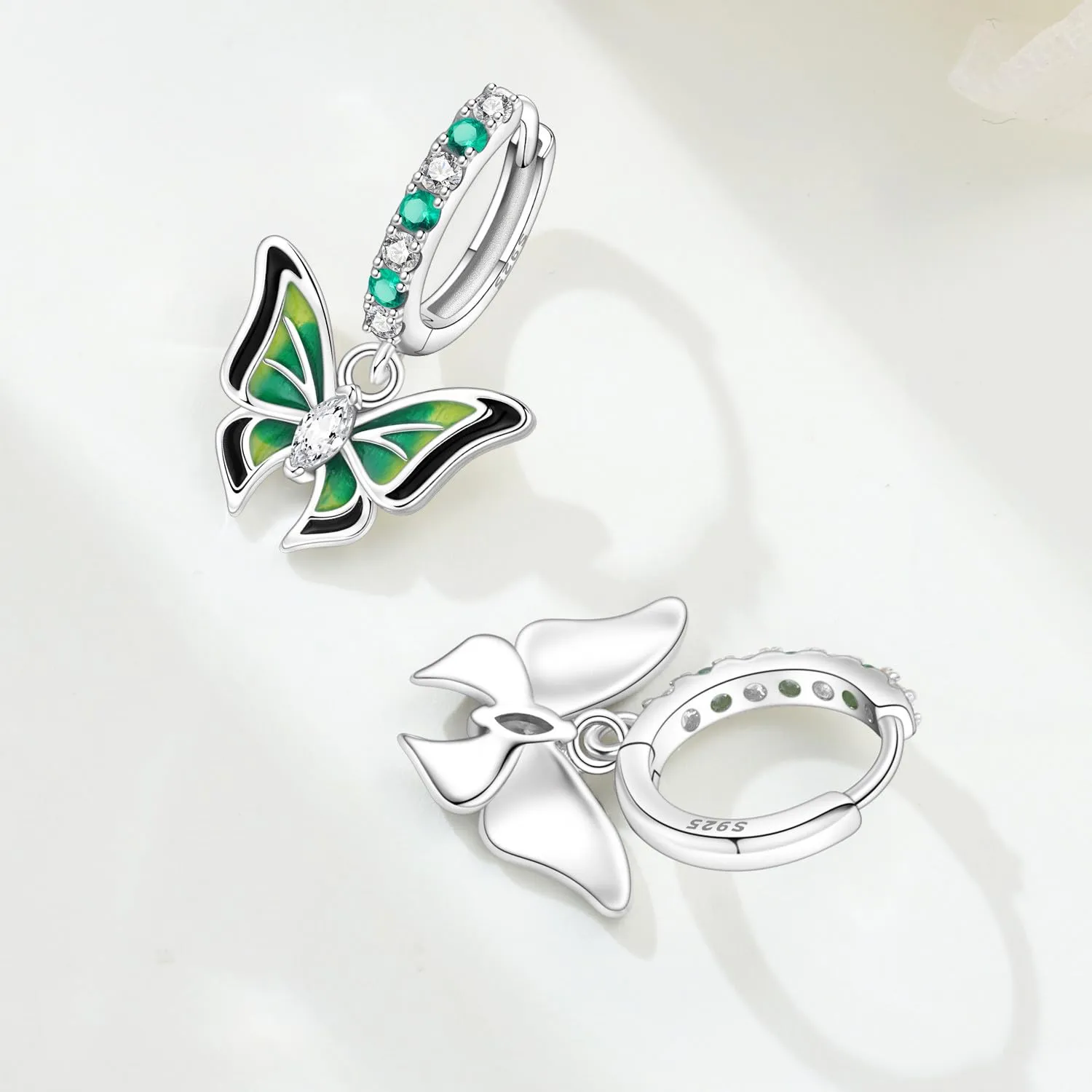 CYMYSS Orecchini Donna Pendenti Orecchini Donna Argento 925 Pendenti Orecchini Pendenti Donna Orecchini Anallergici Donna Orecchini Pendenti Argento Earrings for Women - immagine 4