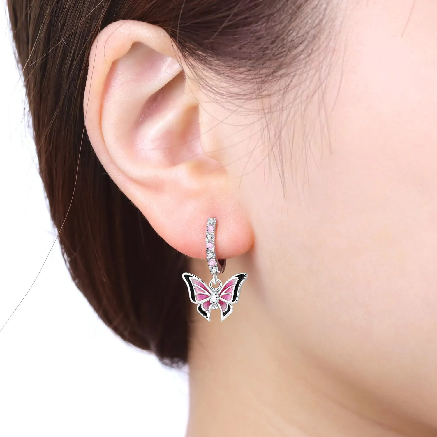 CYMYSS Orecchini Donna Pendenti Orecchini Donna Argento 925 Pendenti Orecchini Pendenti Donna Orecchini Anallergici Donna Orecchini Pendenti Argento Earrings for Women - immagine 3