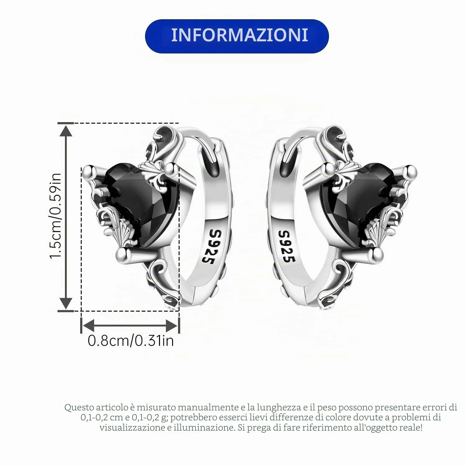 PANPOKI Orecchini a cerchio con motivo floreale, in argento Sterling 925 con placcatura in oro 14 carati, leggeri orecchini a cerchio con fiori in zirconia cubica, gioielli ipoallergenici da donna - immagine 3