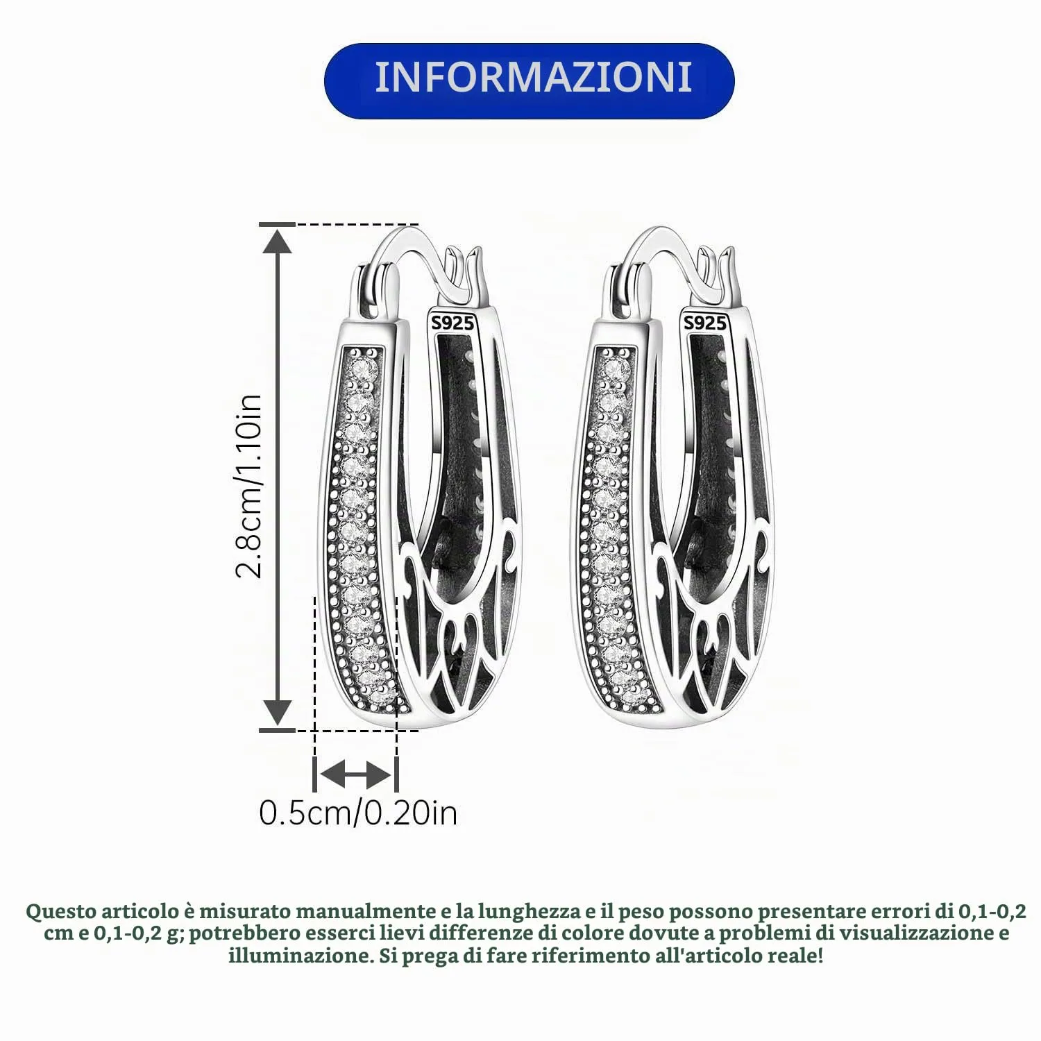 PANPOKI Orecchini creoli a fiore in argento sterling 925 con placcatura in oro 14 carati, orecchini a fiore CZ leggeri, gioielli ipoallergenici da donna, confezione regalo + panno per la pulizia - immagine 3
