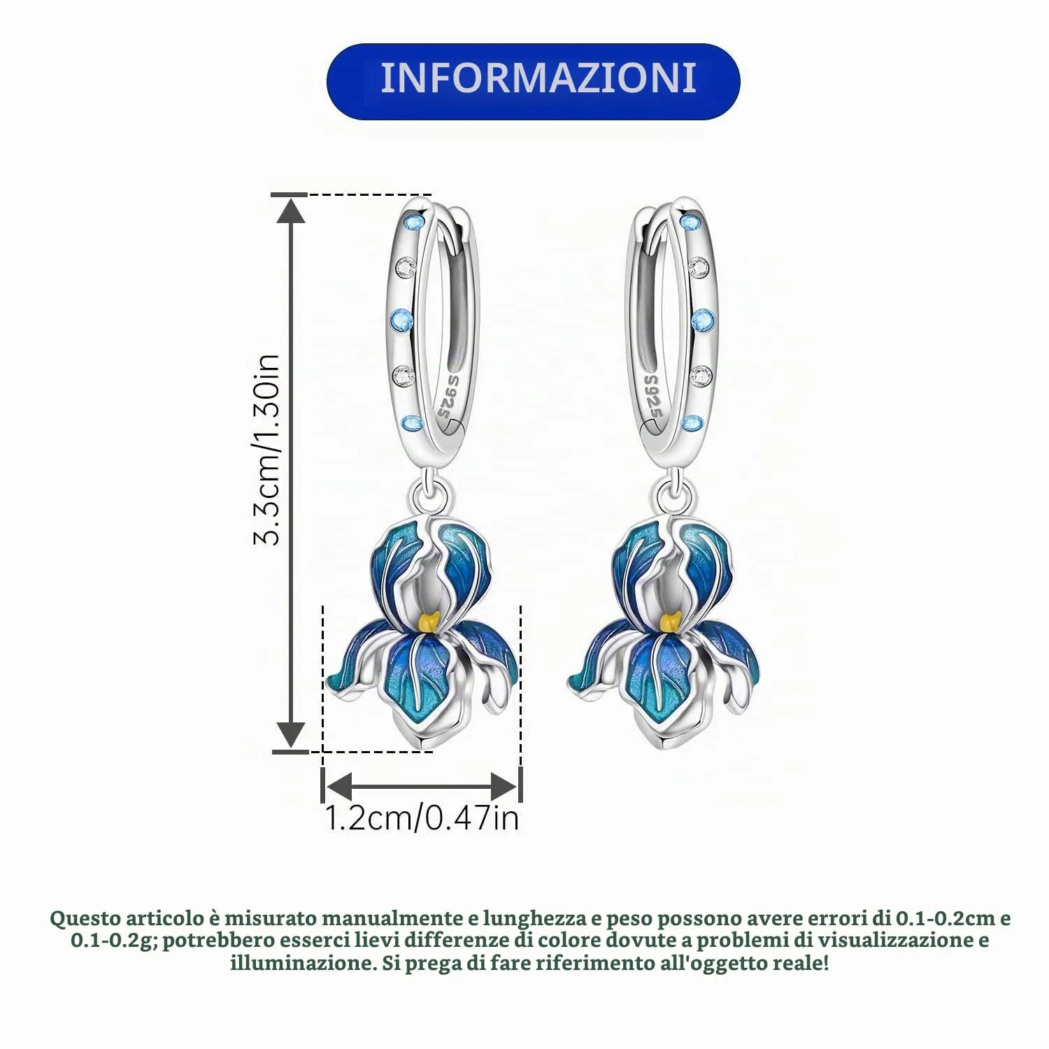 PANPOKI Orecchini a goccia con luna a forma di cuore e stella, in argento Sterling 925 con placcatura in oro 14K – Orecchini pendenti leggeri con zirconia cubica | Gioielleria ipoallergenica per donne - immagine 3