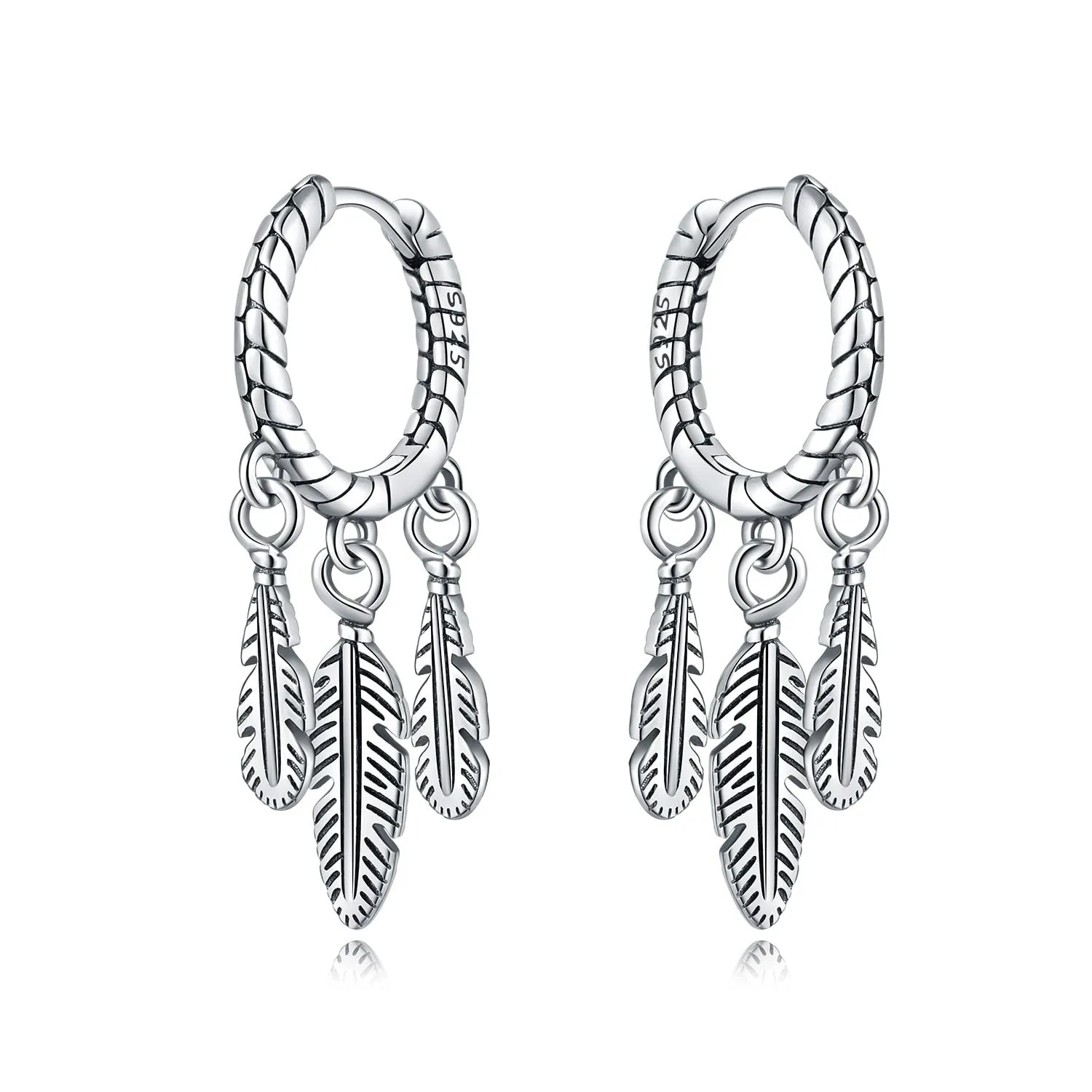 PANPOKI Orecchini pendenti a cuore, stella e luna in argento Sterling 925 placcato in oro 14 carati – Leggeri orecchini a cerchio con zirconia cubica | Gioielli ipoallergenici da donna | Confezione - immagine 1