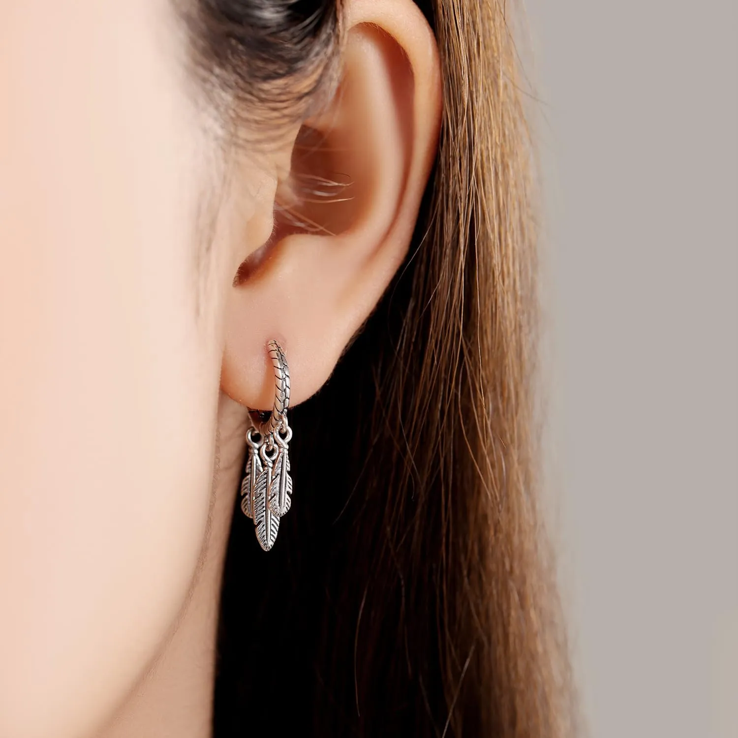 PANPOKI Orecchini pendenti a cuore, stella e luna in argento Sterling 925 placcato in oro 14 carati – Leggeri orecchini a cerchio con zirconia cubica | Gioielli ipoallergenici da donna | Confezione - immagine 4