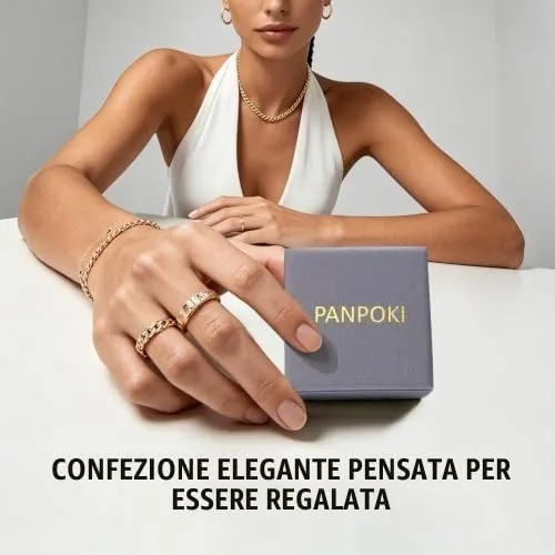 PANPOKI Orecchini a cerchio spessi in argento Sterling 925 a forma di stella e luna, con zirconia cubica scintillante, gioielli leggeri da donna, con confezione regalo, regalo di compleanno per la - immagine 6