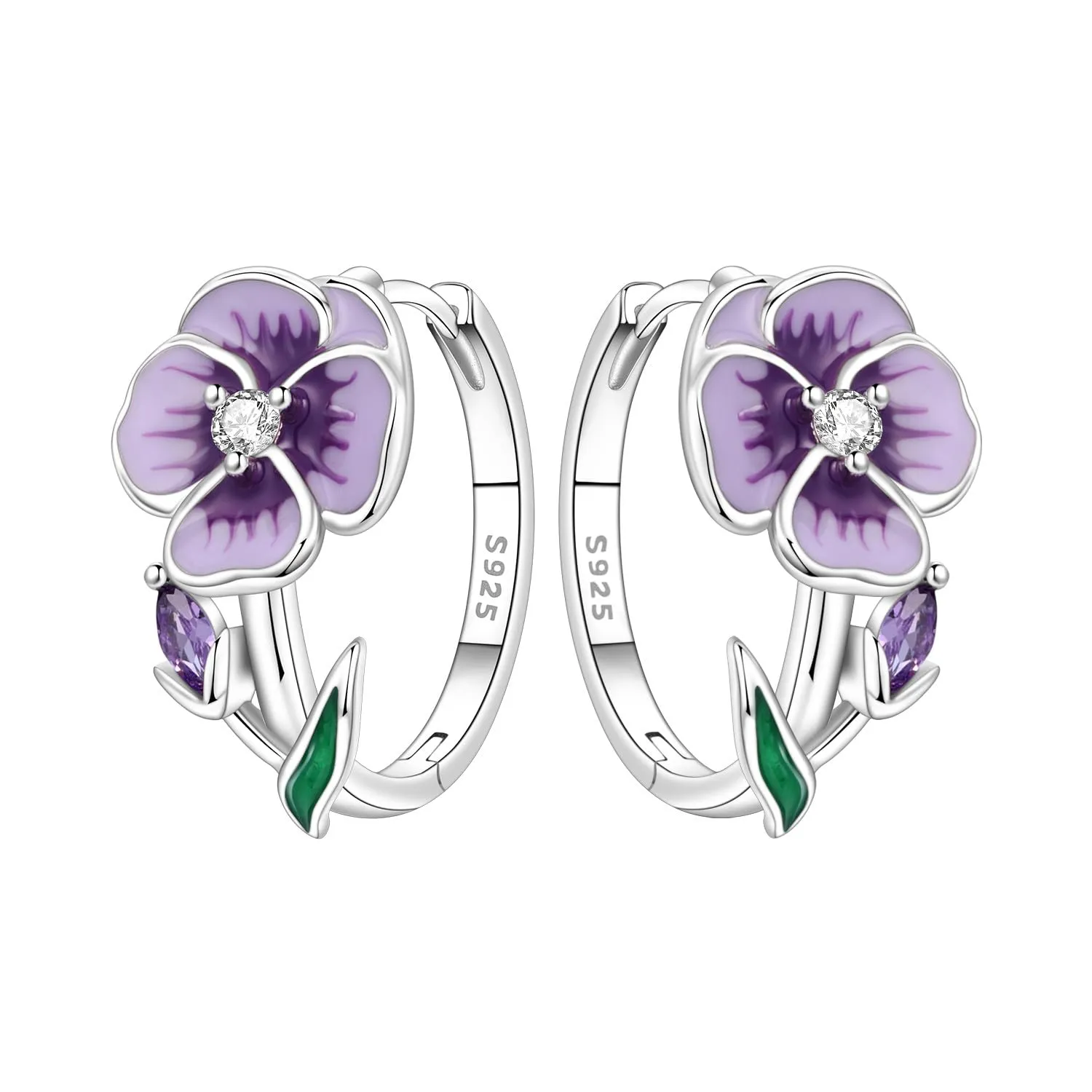 CYMYSS Orecchini a Cerchio Argento 925 Orecchini Donna Argento 925 Orecchini Anallergici Donna Orecchini a Cerchio Regali per signore, madri e nonne - immagine 1