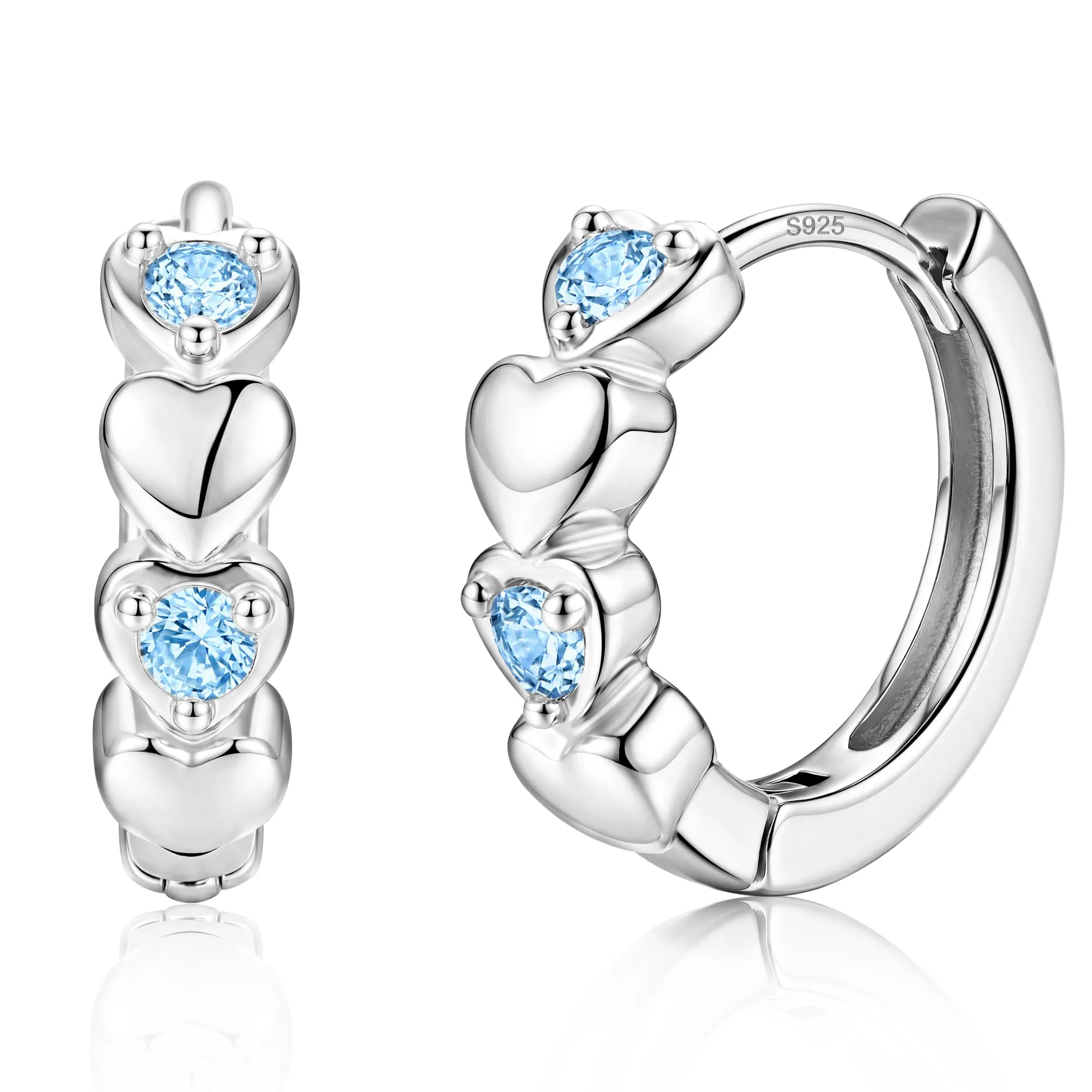 MILACOLATO Orecchini Donna Perni in Argento Sterling 925 Orecchini Bambina - immagine 1