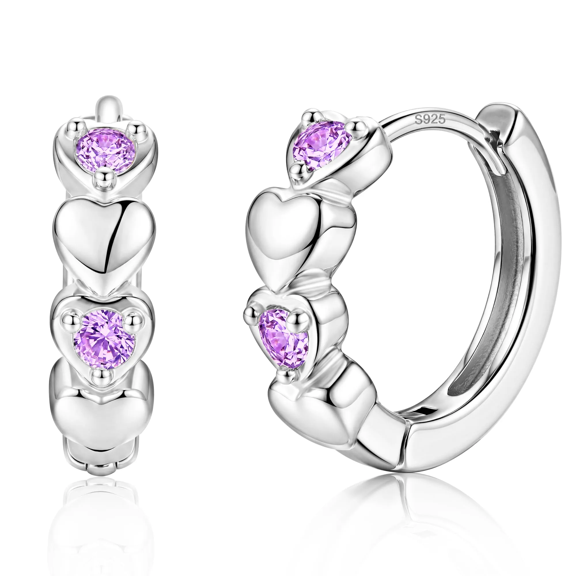 MILACOLATO Orecchini Donna Perni in Argento Sterling 925 Orecchini Bambina - immagine 1