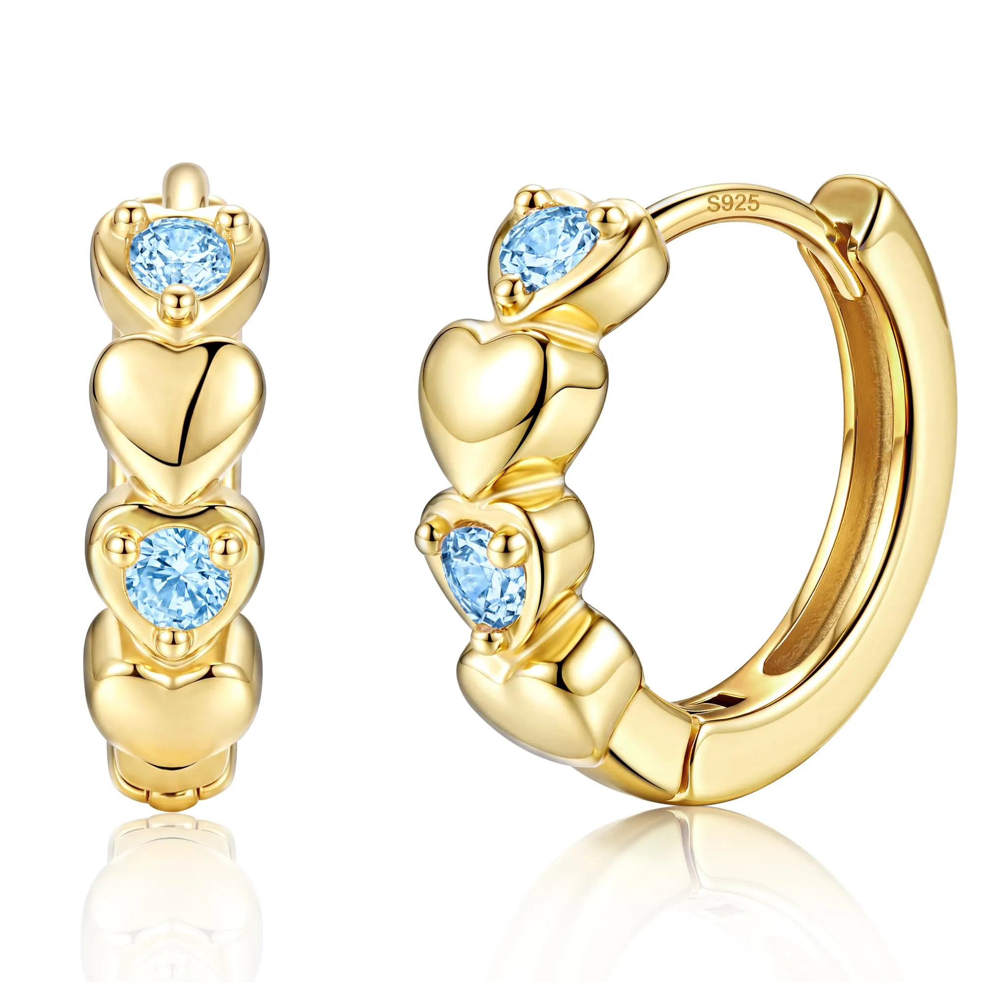 MILACOLATO Orecchini Donna Perni in Argento Sterling 925 Orecchini Bambina - immagine 1