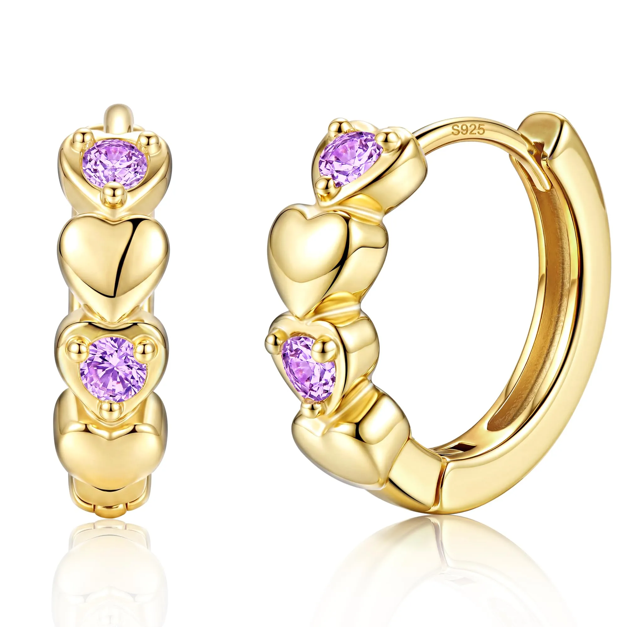 MILACOLATO Orecchini Donna Perni in Argento Sterling 925 Orecchini Bambina - immagine 1
