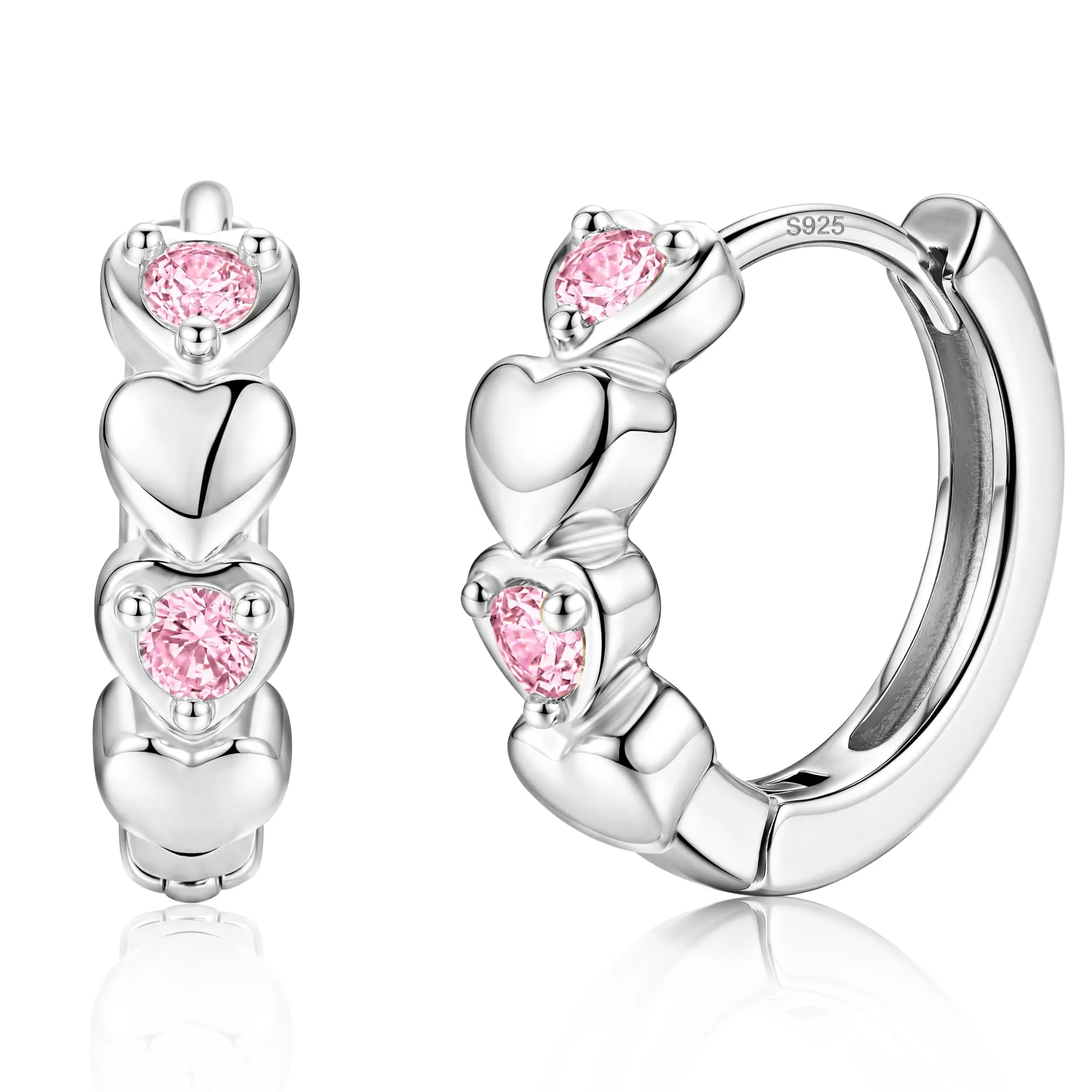 MILACOLATO Orecchini Donna Perni in Argento Sterling 925 Orecchini Bambina - immagine 1