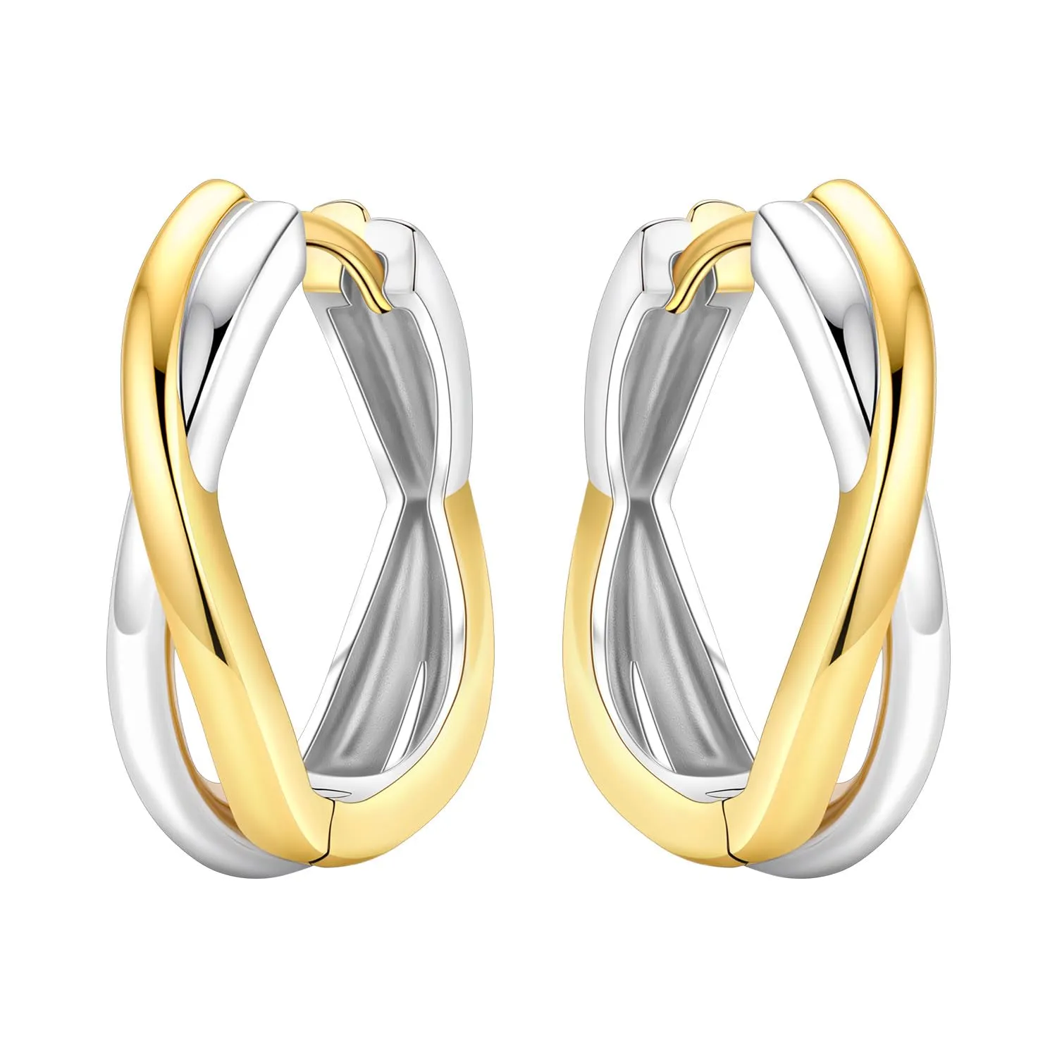CYMYSS Orecchini Oro Donna in Argento 925 Placcato Oro 18K, Orecchini Dorati Eleganti e Leggeri, Gioielli Donna per Uso Quotidiano, Occasioni Speciali e Regalo - immagine 1