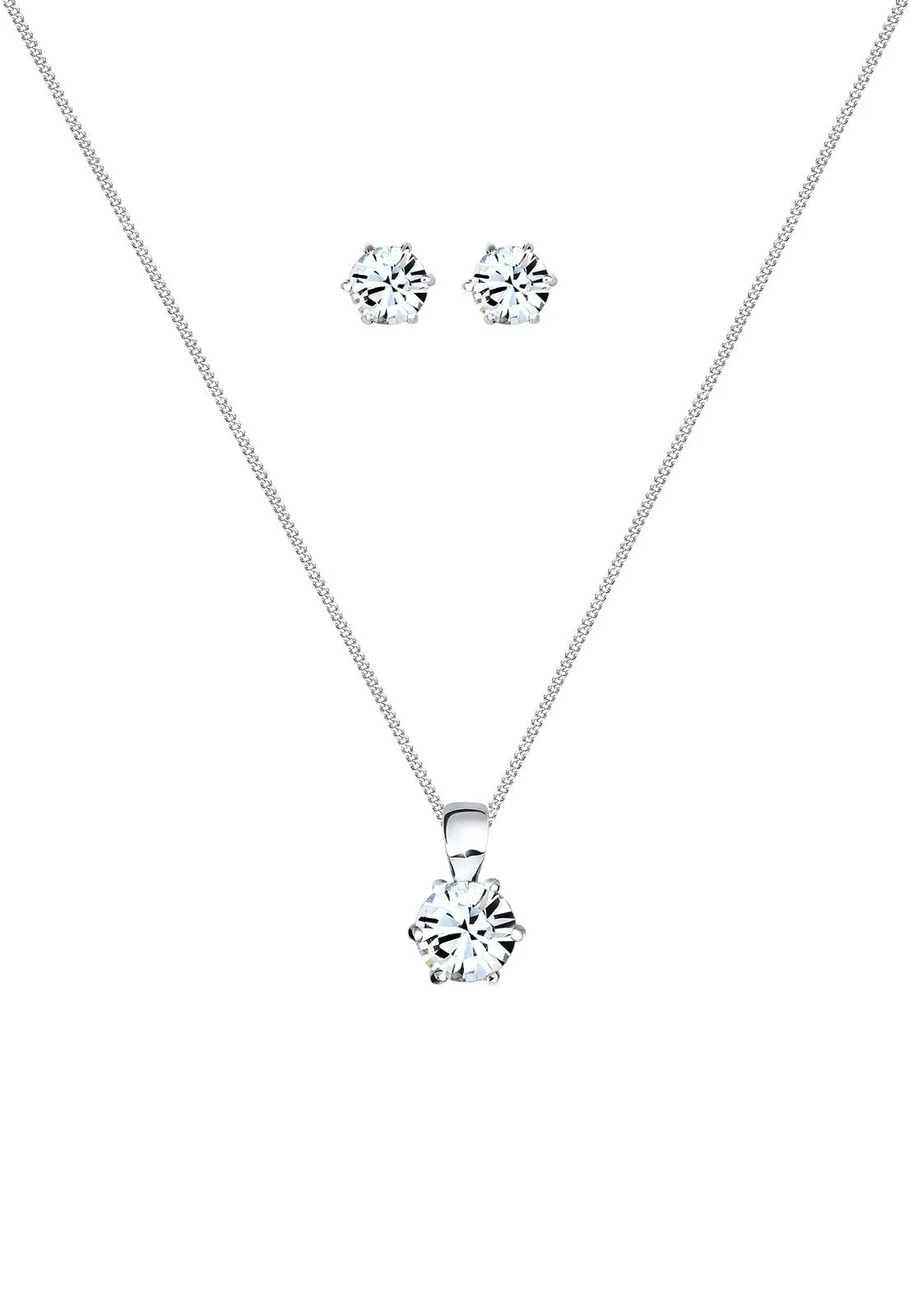 Elli Set di Gioielli Donna Basic con Cristalli in Argento Sterling 925 - immagine 2