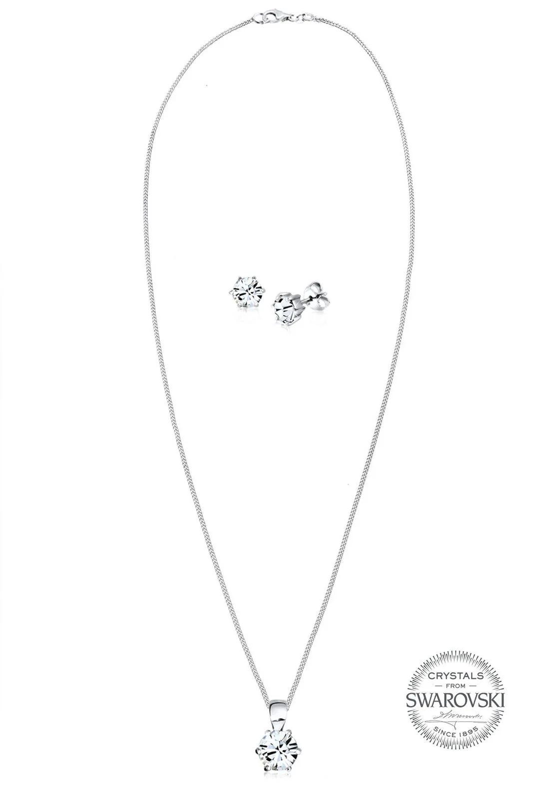 Elli Set di Gioielli Donna Basic con Cristalli in Argento Sterling 925 - immagine 3