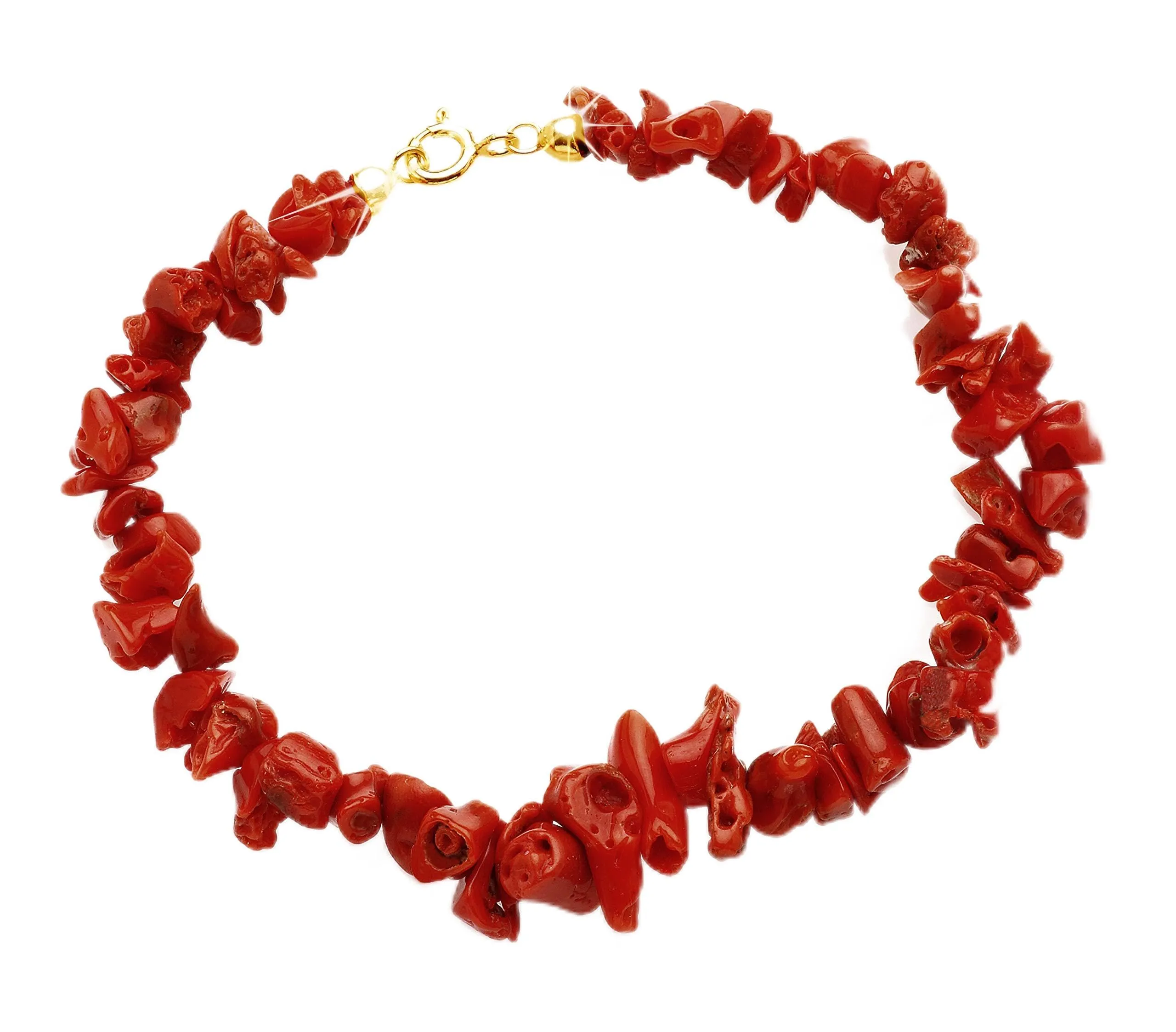 Antonino De Simone Bracciale con cheap piccolo in corallo rosso del Mediterraneo, montato in argento bianco 925. Il bracciale è lungo cm 19 e pesa circa 12 gr. - immagine 1