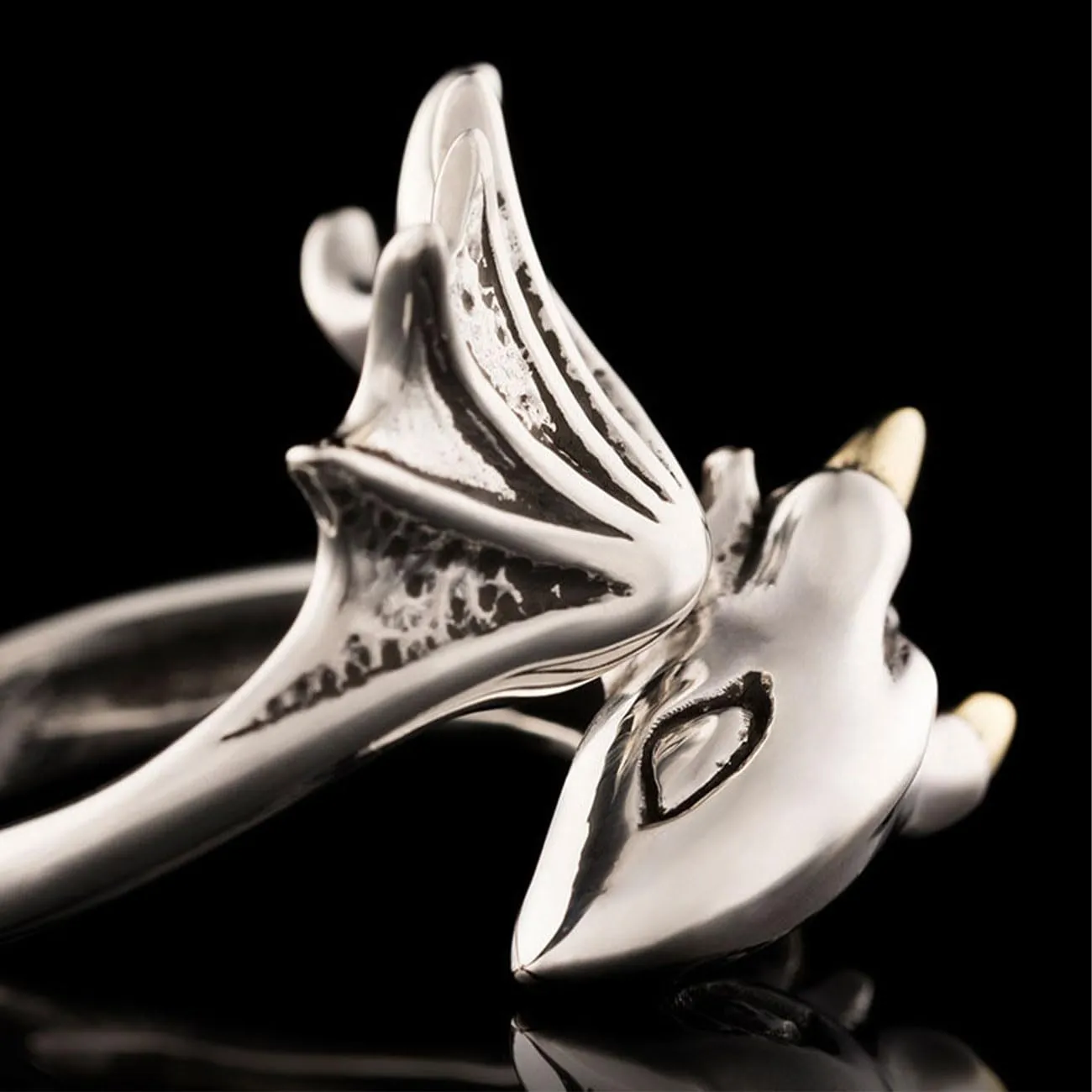 Auriselle Anello vichingo da uomo con apertura regolabile, design con drago volante, gioielli retrò punk hip hop gotici unisex vintage, regalo di compleanno/Natale per uomini, ragazzi e donne - immagine 4