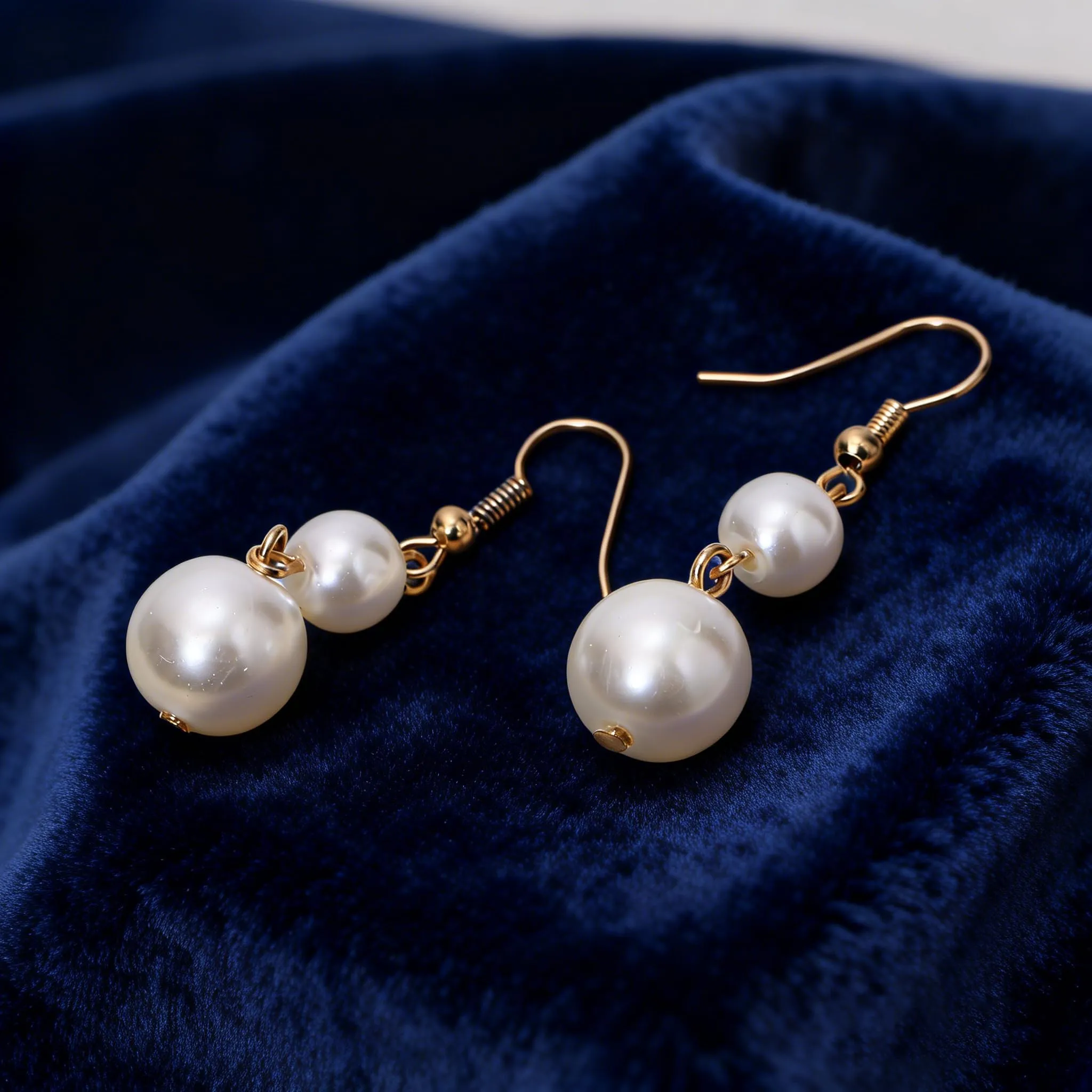 Clearine - Set di gioielli in stile vintage anni '20, collana a catena, orecchini a gancetto da donna, per matrimonio, Halloween, cosplay, festa, ballo di fine anno, Perla sintetica - immagine 6
