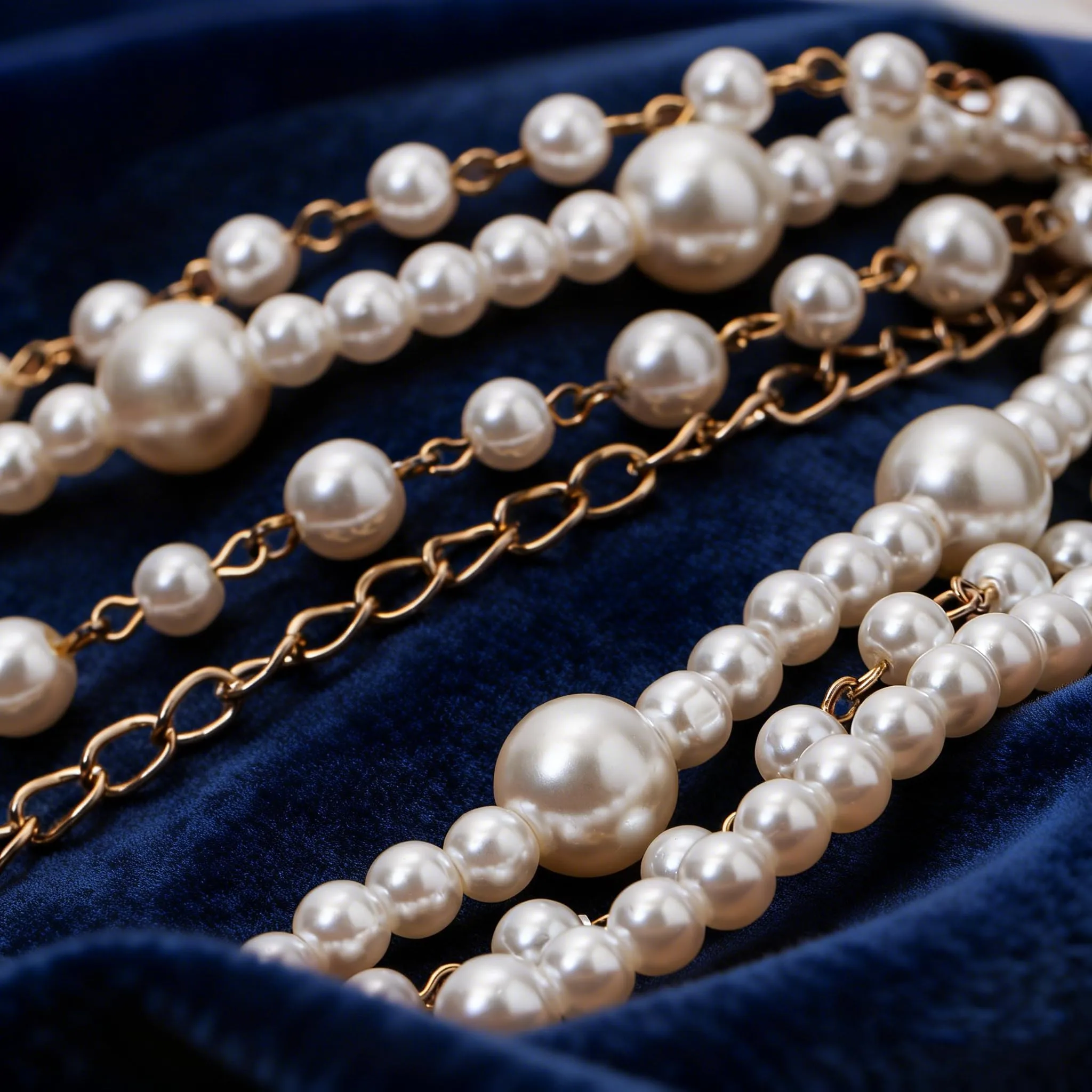 Clearine - Set di gioielli in stile vintage anni '20, collana a catena, orecchini a gancetto da donna, per matrimonio, Halloween, cosplay, festa, ballo di fine anno, Perla sintetica - immagine 7