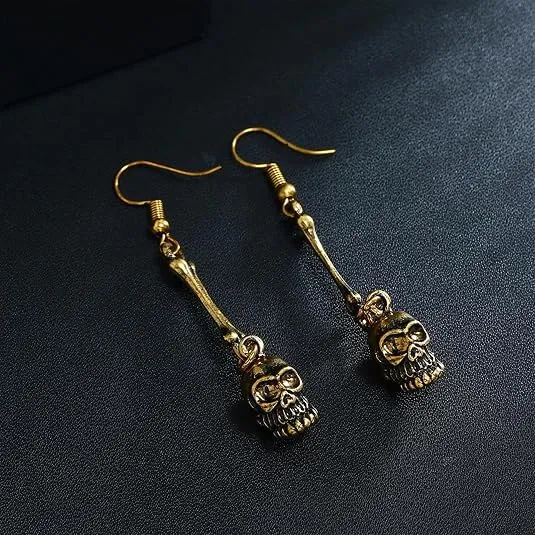 Collana Teschio Orecchini Scheletro, Collana Scheletro Orecchini Teschio - immagine 4
