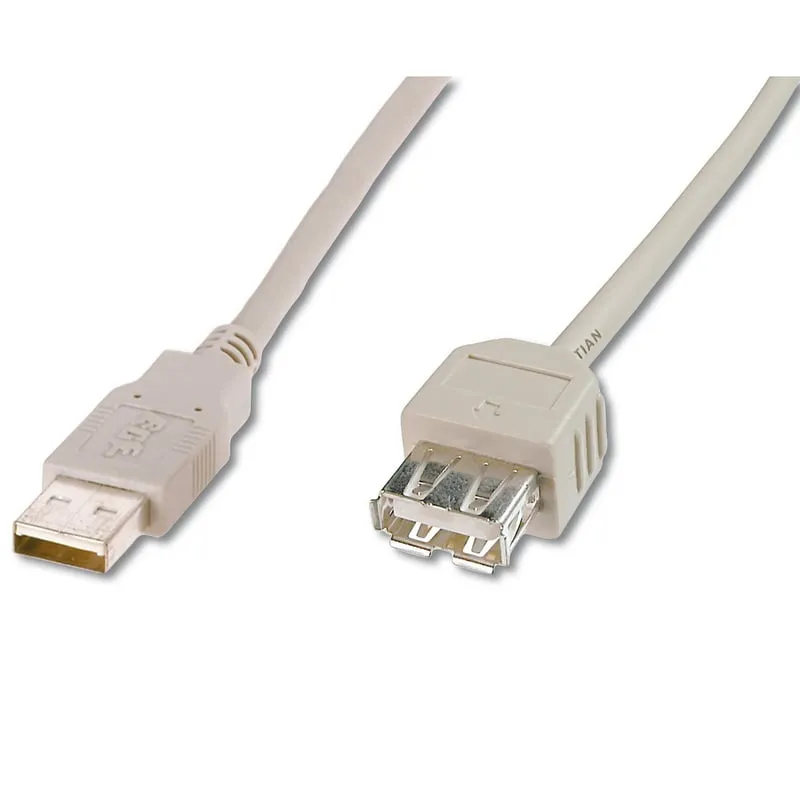 Cavo prolunga Digitus USB 2.0 1,8 m Beige - immagine 1