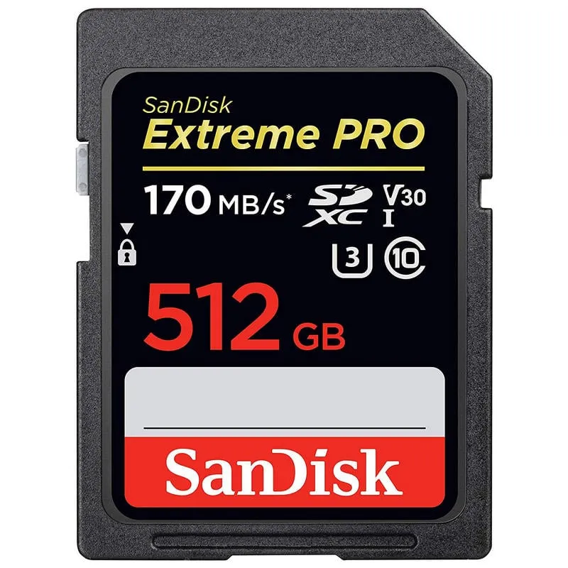 SanDisk Extreme PRO SDXC 512GB Classe 10 U3 V30 UHS-I - immagine 1