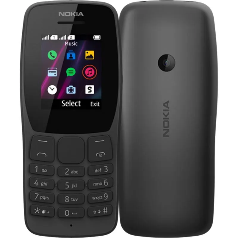 Nokia 110 Dual Sim Nero Sbloccato - immagine 1