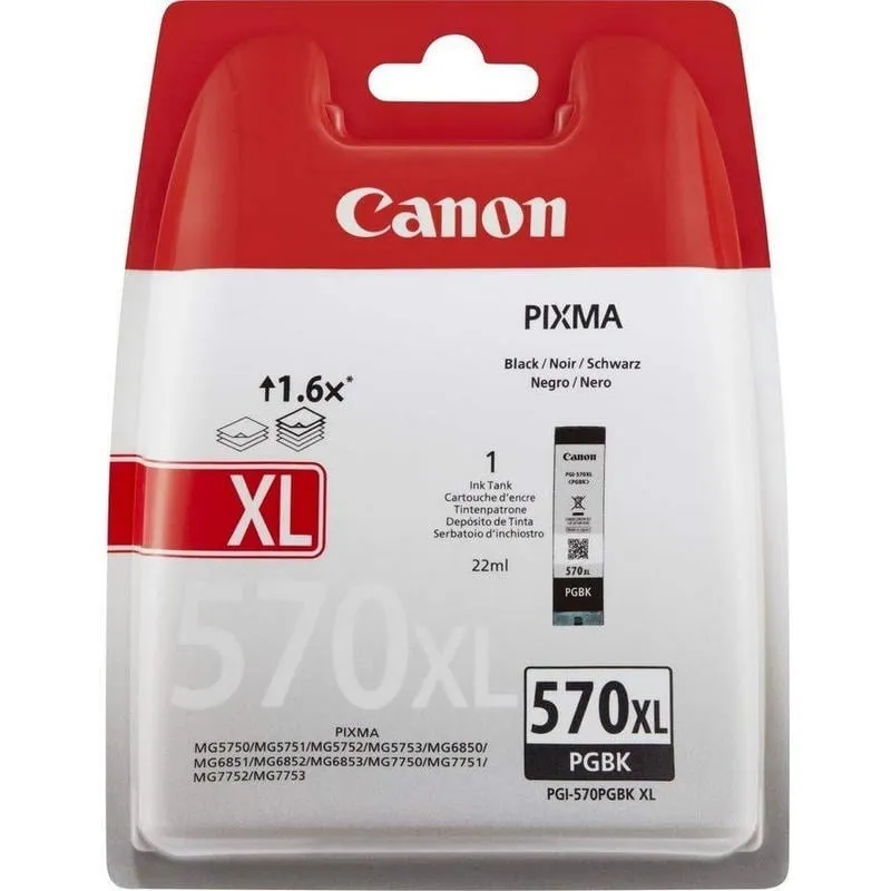 Canon Serbatoio Inchiostro Nero Pigmentato PGI-570XL PGBK - immagine 1