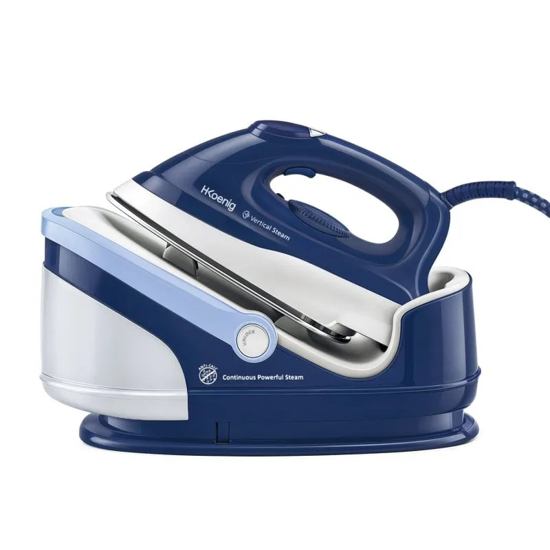 Centro da stiro HKoenig V5i 2400 W Grigio/Blu - immagine 1