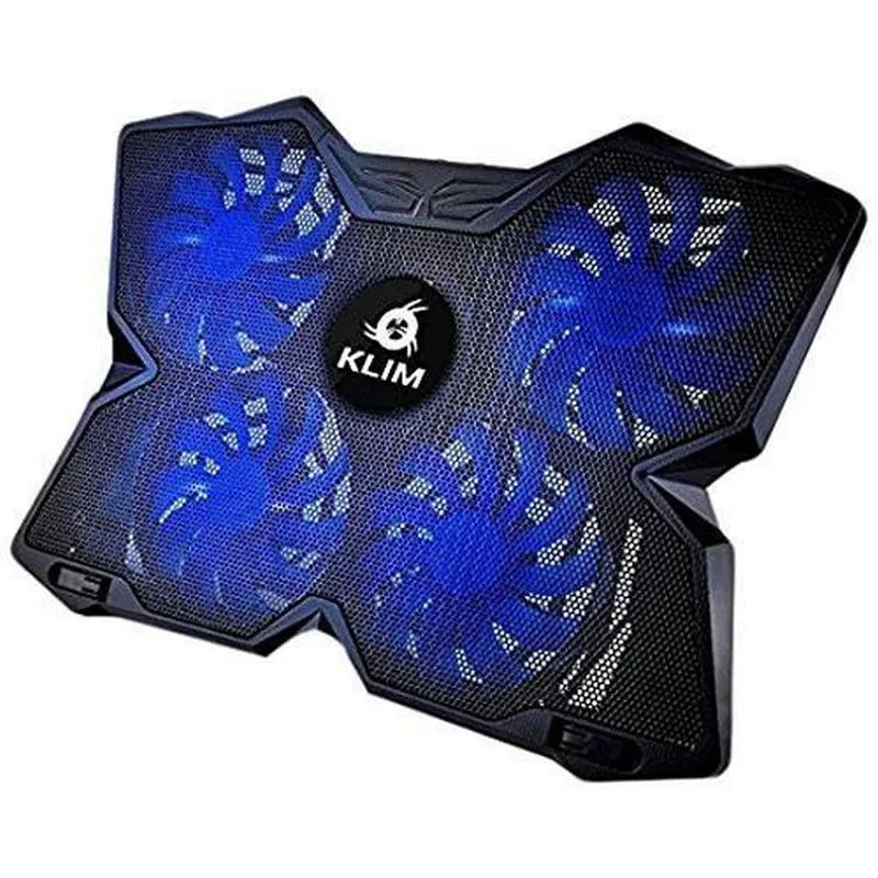 Base Klim Wind Cooling per laptop fino a 16" Nero/Blu - immagine 1