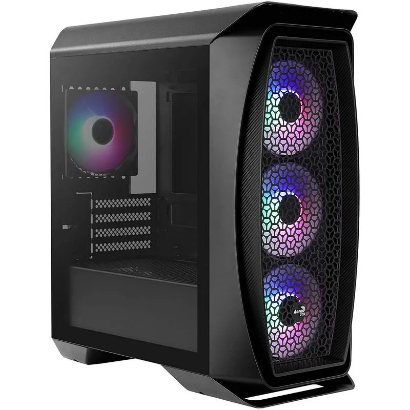 Aerocool Aero One Mini Vetro temperato Frost USB 3.0 RGB Nero - immagine 1