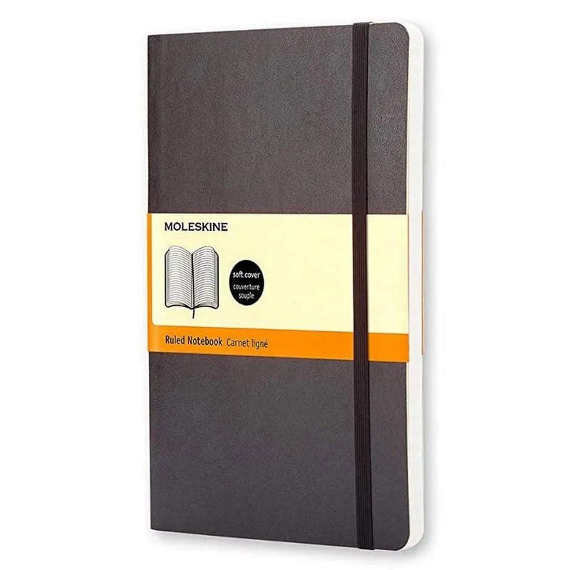 Moleskine Classic Notebook 192 Fogli A Righe Copertina Morbida Nero - immagine 1
