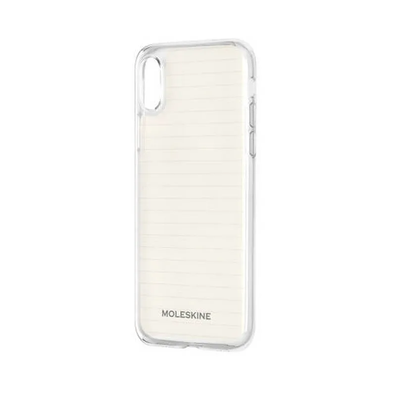 Custodia Moleskine Trasparente con Modelli in Carta per iPhone XS Max - immagine 1