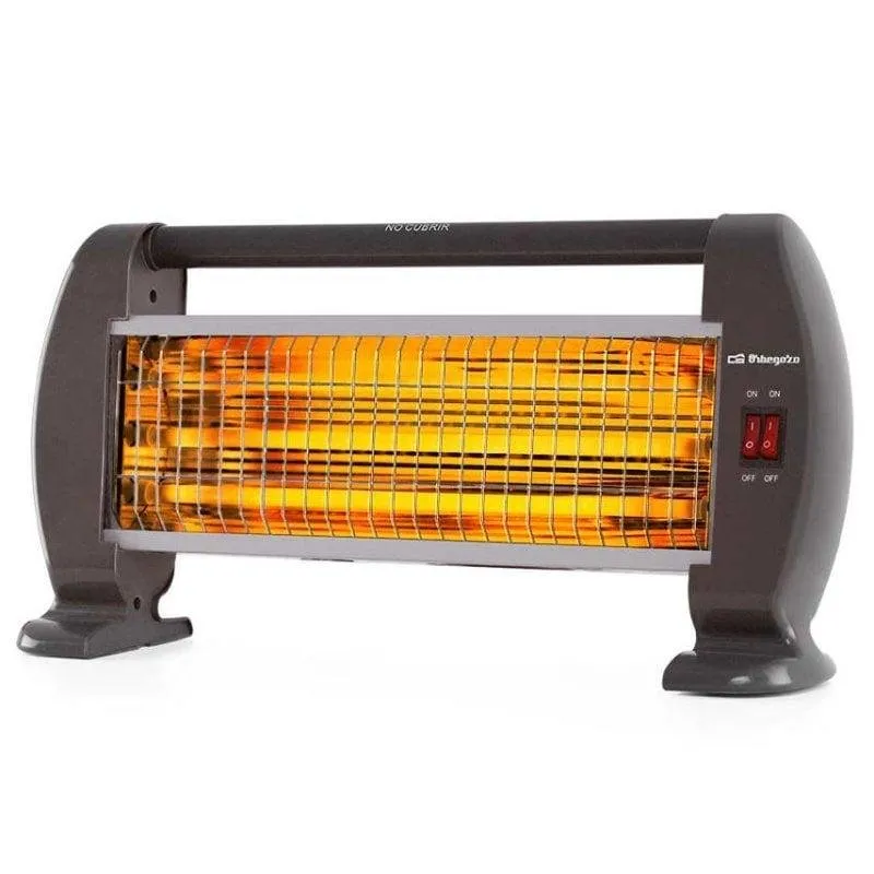 Stufa Elettrica al Quarzo Orbegozo BP 0206 1.200W con Sicurezza Antiribaltamento - immagine 1