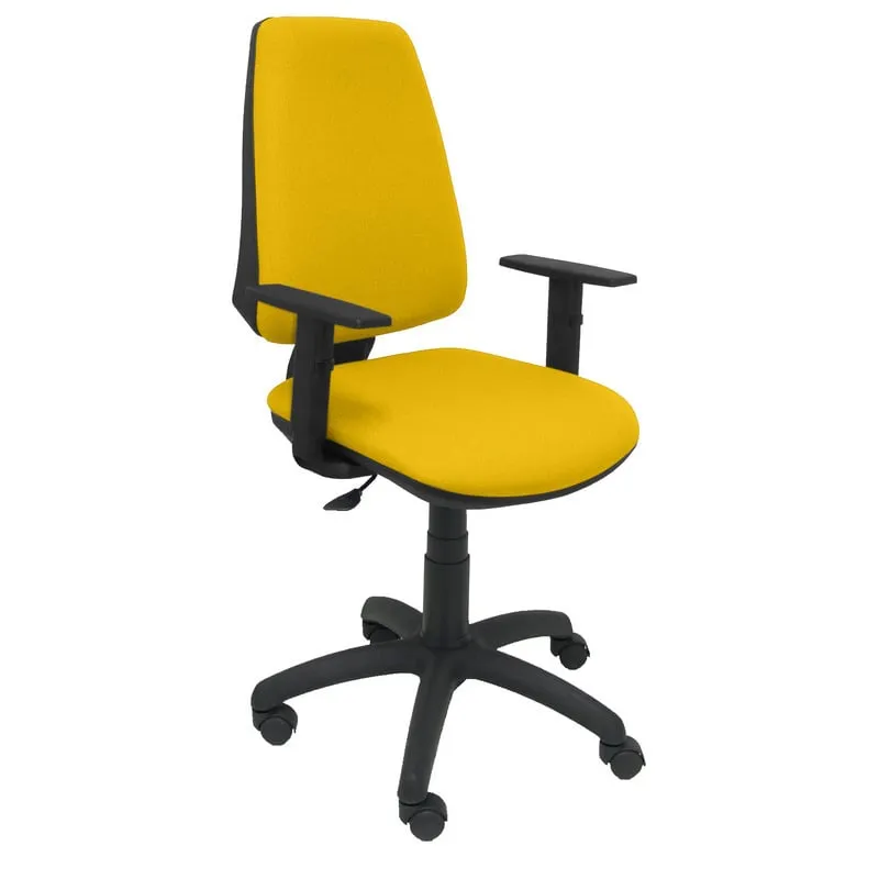 Piqueras y Crespo Elche CP Bali Sedia da ufficio Braccioli regolabili Ruote in nylon giallo - immagine 1