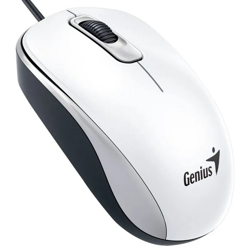 Mouse ottico Genius DX-110 1000 DPI Bianco - immagine 1