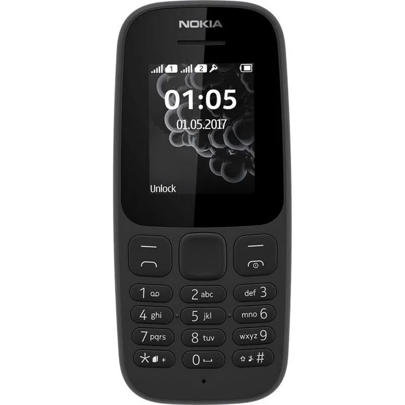 Nokia 105 (2019) Dual Sim Nero sbloccato - immagine 1