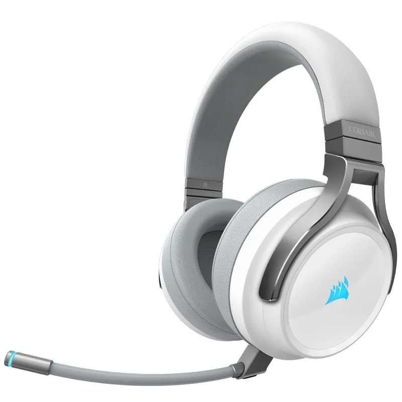 Cuffie da gioco wireless Corsair Virtuoso RGB Wireless 7.1 bianche - immagine 1