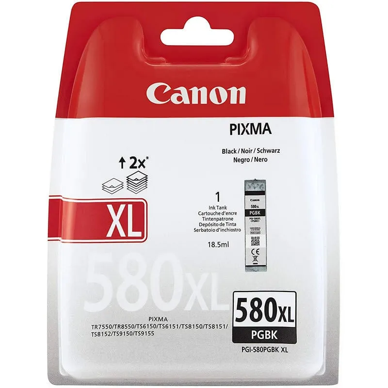 Cartuccia nera originale Canon PGI-580PGBK XL - immagine 1