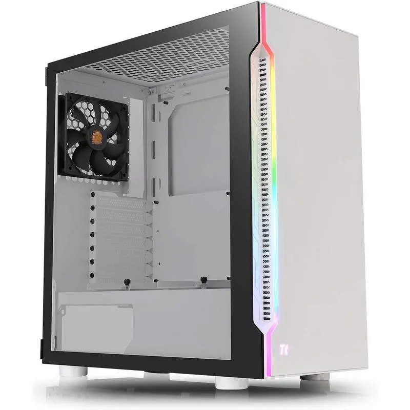 Thermaltake H200 TG RGB Neve Vetro Temperato USB 3.1 Bianco - immagine 1