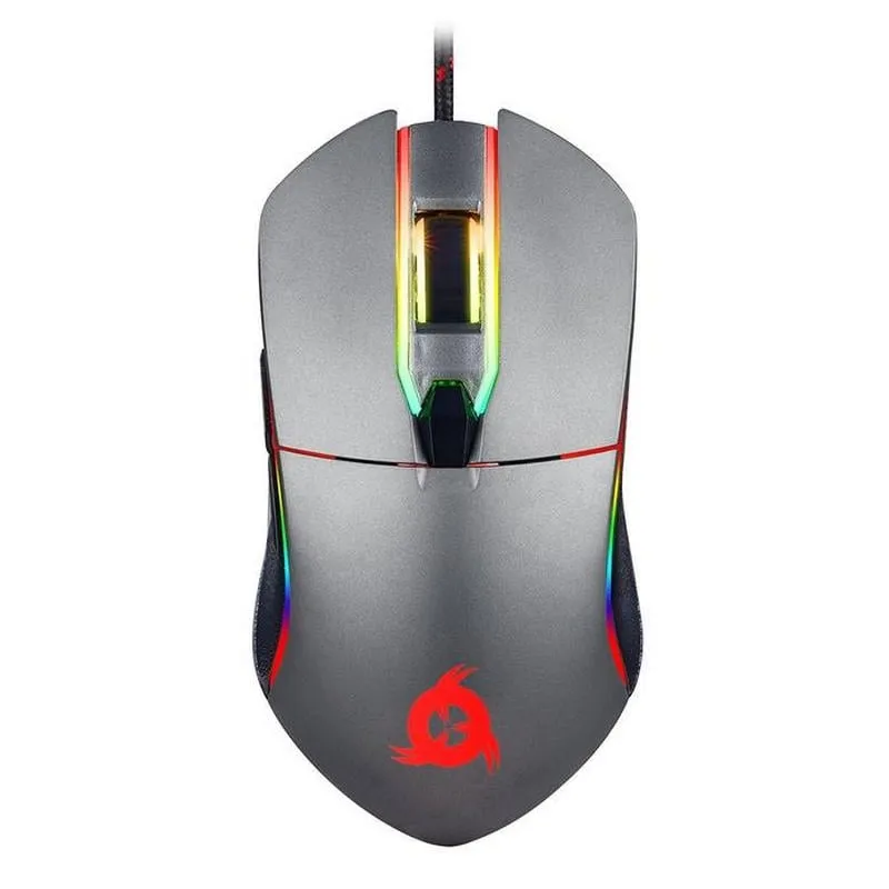 Mouse da gioco Klim Aim RGB 7000 DPI Grigio - immagine 1