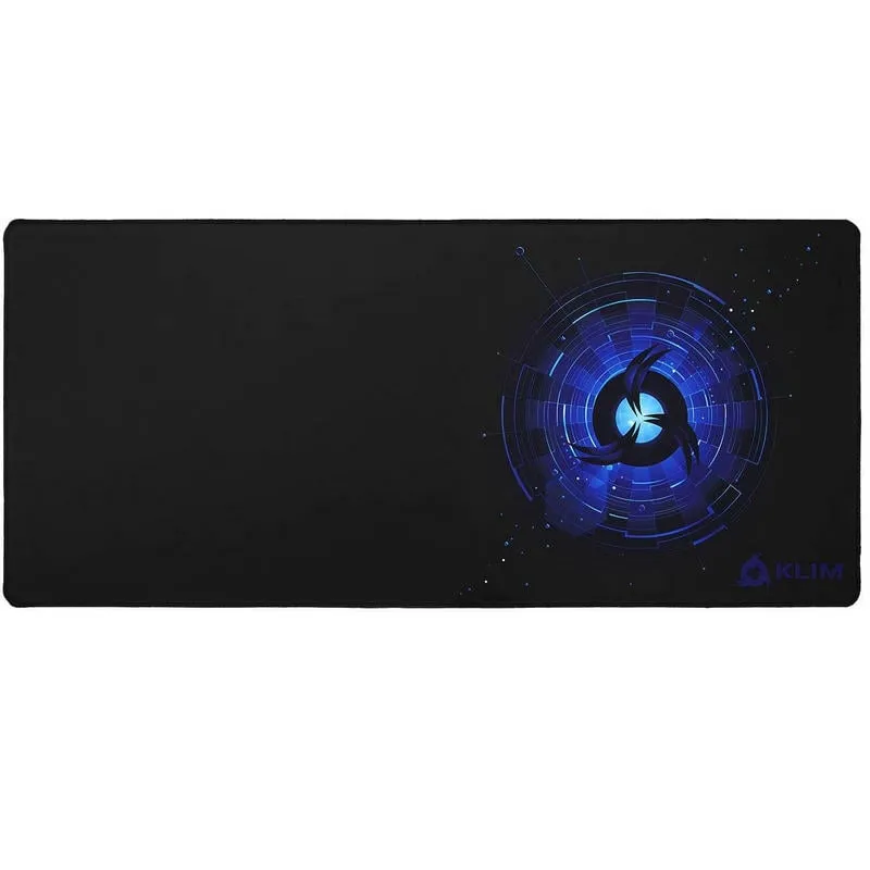 Tappetino Gaming Klim XL Nero Blu Superficie Alta Precisione - immagine 1
