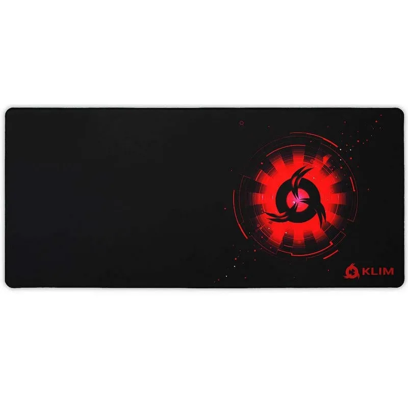 Tappetino Klim XL Gaming Nero Rosso Superficie Alta Precisione - immagine 1