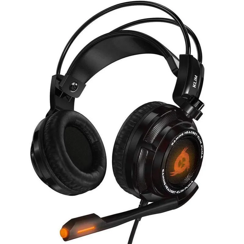 Auricolari Klim Puma Gaming con filo USB, Surround 7.1, Vibrazione Bassi, Microfono, Nero - immagine 1