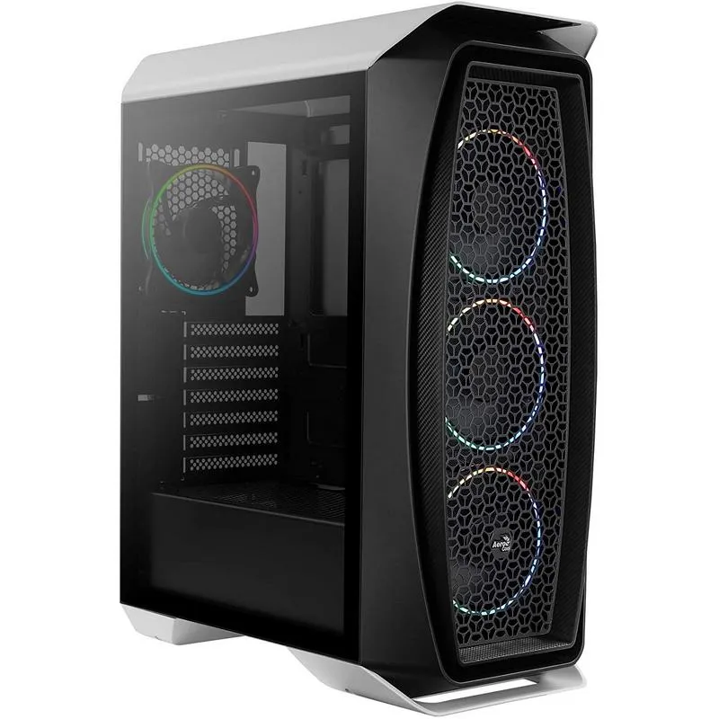 Aerocool Aero One Eclipse Vetro temperato USB 3.1 RGB Bianco - immagine 1