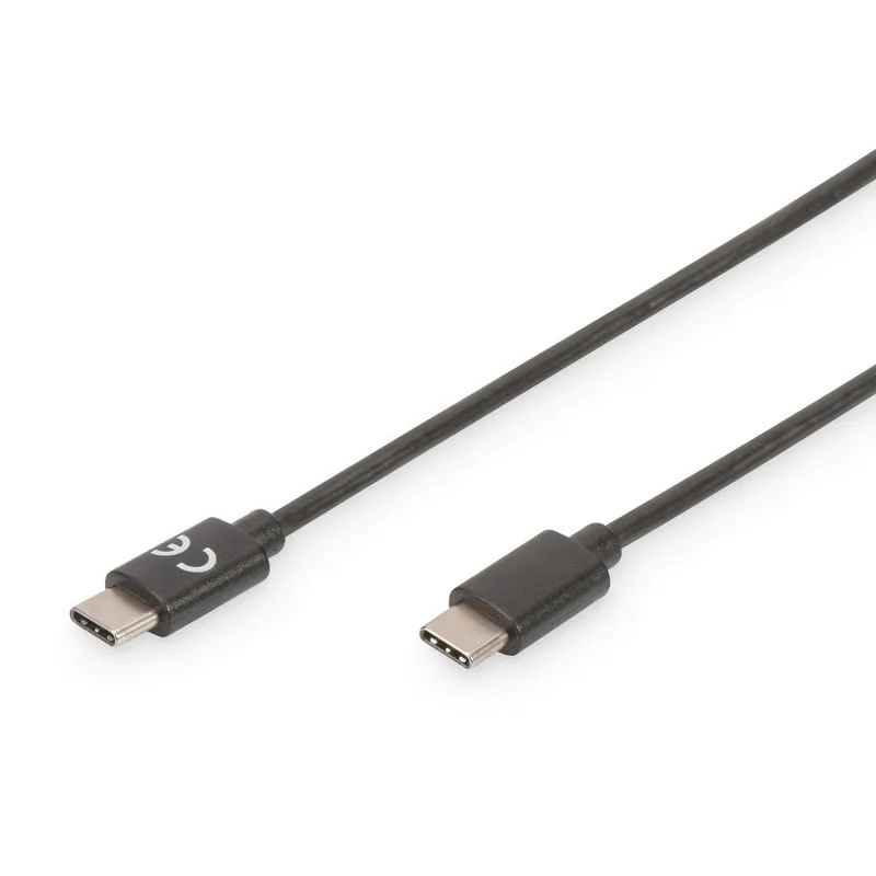 Cavo Digitus USB-C maschio/maschio 1 m Nero - immagine 1