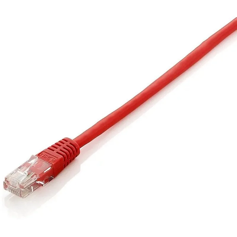 Equipaggia Cavo di Rete RJ45 U/UTP Cat.5e Rosso 5m - immagine 1