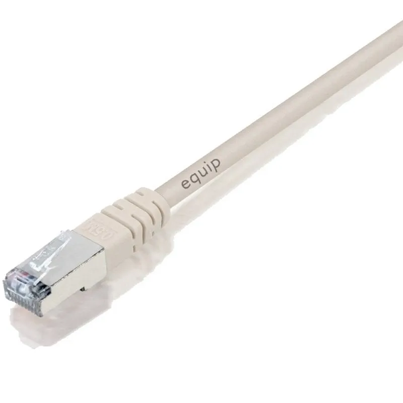 Equipaggia Cavo di Rete RJ45 F/UTP Cat.5e Beige 10m - immagine 1